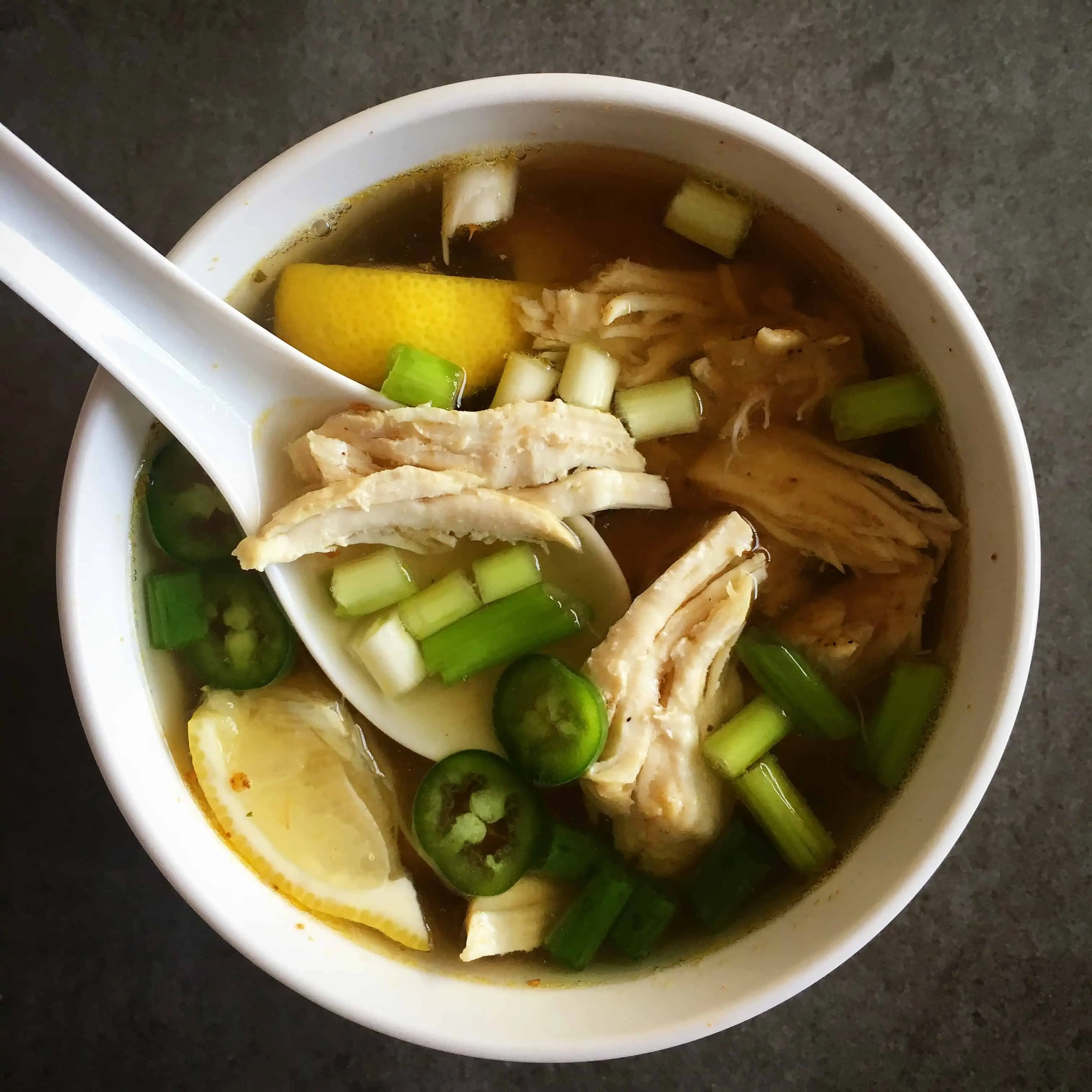 chicken soup with jalapeno