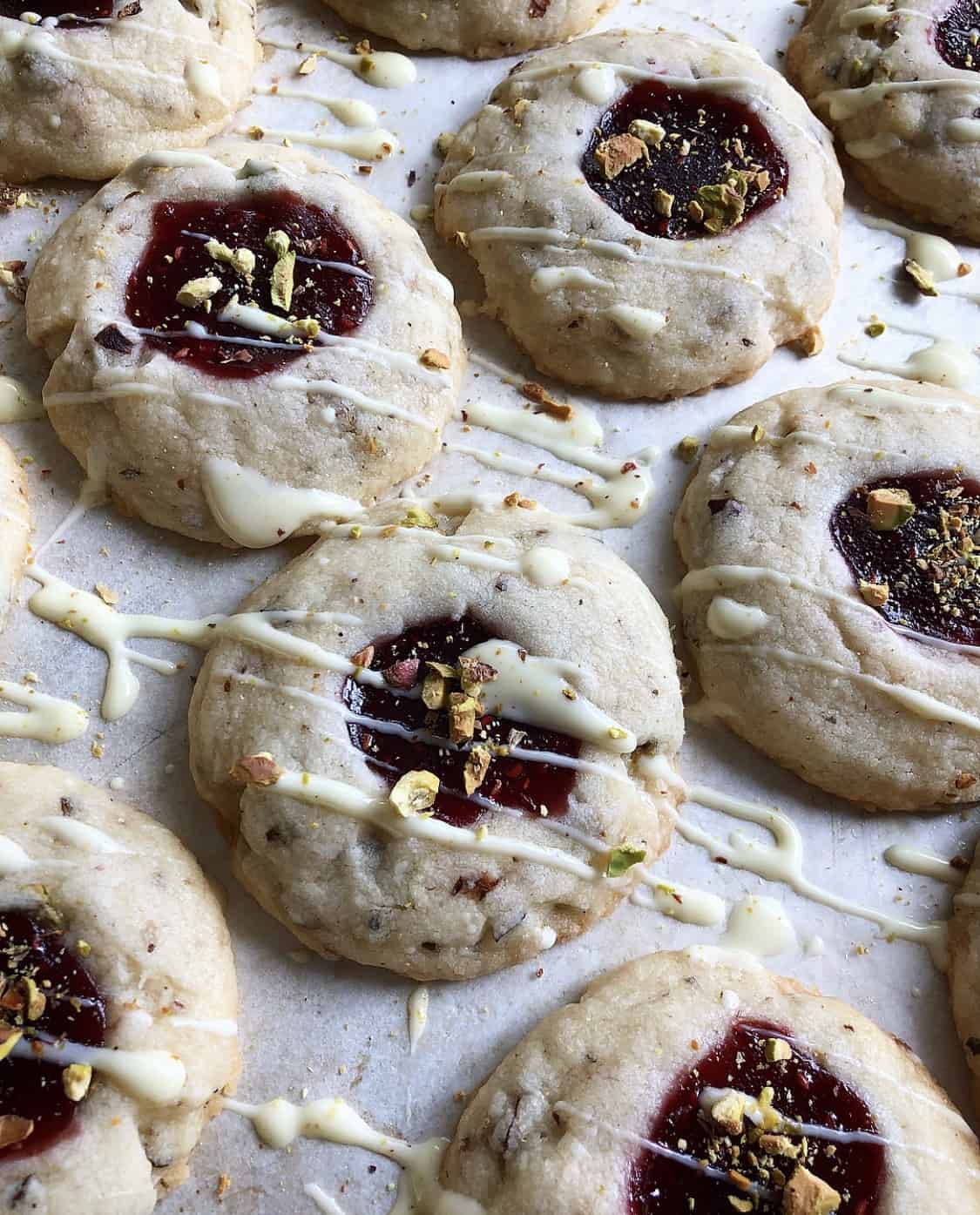 Pistachio Ghoraybeh Thumbprint Cookies (Middle Eastern Shortbread)