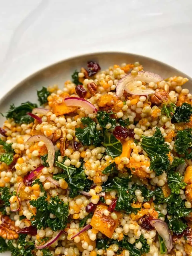autumn pearl couscous salad