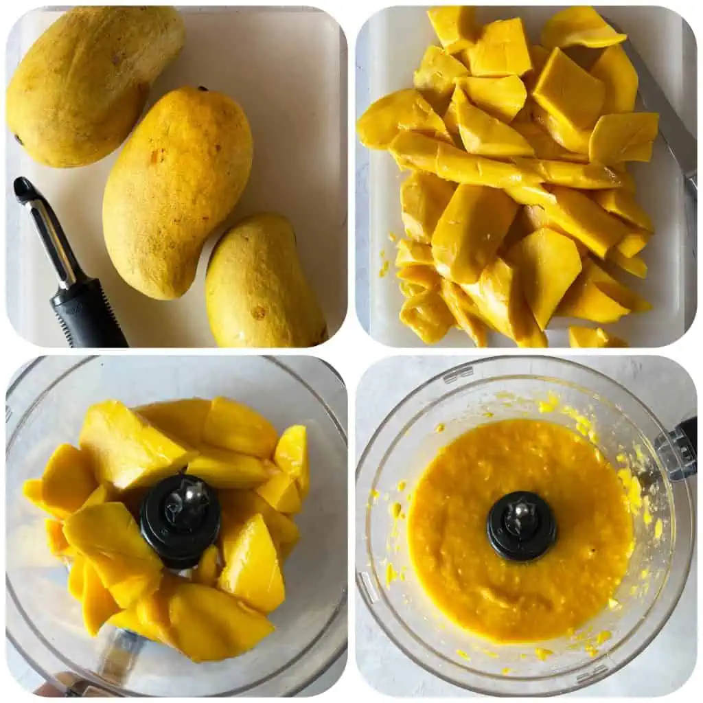 how to step by step for making this vegan mango coconut mousse